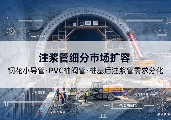 十堰注浆管细分市场扩容，隧道钢花小导管、PVC 袖阀管、桩基后注浆管需求分化